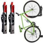 Wallmaster BIKEPAL Swivel Bike Rack, Wall Mounted Bike Storage System, Space Saving for Home and Garage, 2 Pack