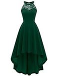 Bbonlinedress Women Hi Lo Cocktail Dress for Teens Homecoming Party Bridesmaid Plus Size Dress Dark Green 2XL