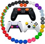 Joystick Grip for Ps5 Ps4 Controller, Silicone Thumb Grips Caps Cover Analog Stick for Playstation 5, Playstation 4 Controller, Xbox 360, Xbox One Controller (A 36pcs)