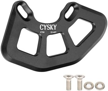 CYSKY Alloy MTB Bash Guard, ISCG05 Bicycle Chain Guard for 22T-40T Single Chainrings, Protector for Mountain Bike Chain, BMX Chain (Black)