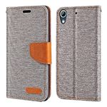 HTC Desire 626 Case, Oxford Leather Wallet Case with Soft TPU Back Cover Magnet Flip Case for HTC Desire 626S