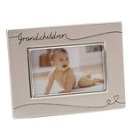 Juliana Grandchildren Two Tone Silverplated Arched 4x6" Landscape Photo Frame FS616