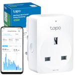 Tapo Smart Plug with Energy Monitoring, Max 13A,Works with Amazon Alexa & Google Home, Wi-Fi Alexa Smart Plug, Remote Control, Device Sharing, No Hub Required, Tapo P110, White