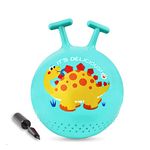 Dinosaur Bouncy Hopper Ball Toys for Kids, Bouncy Exercise Ball for Kids, Outdoor Activities Toys Gifts for 3 4 5 6 Boys Girls - Pump Included