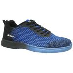 Pyramid Men's Path Lite Seamless Mesh Bowling Shoes, Black/Royal Blue, 9.5