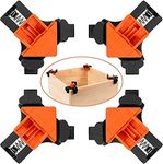 Hetkrishi 4pc Corner Mate Clamps, Corner Clamps Woodworking Locator Right Angle Clip Fixer 5-22mm Corner Clip Positioning Fixture Tool (Corner Mate) grey