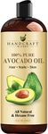 Handcraft Blends Avocado Oil - 355 ml - 100% Pure and Natural - Premium Grade Carrier Oil - Hair and Body Oil - Massage Oil - Cold-Pressed and Hexane-Free