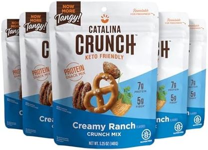 Catalina Crunch Mix Creamy Ranch Protein Snack Mix | Low Carb, High Protein, Keto Snacks, Pack Of 5
