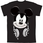 Mickey Mouse Headphones Big Boys Graphic T Shirt (M (8))