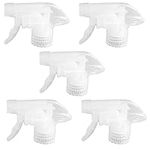 NA 5 Pcs Trigger Sprayers Stream Mist Bottle Nozzle Spray Bottle Top Replacements Plastic Sprinklers for Cleaning Office Home Kitchen