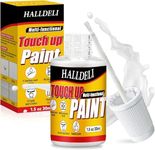 White Touch Up Paint, Multi Surface Touch up Paint Pen for Wall, Door, Cabinets, Wood, Furniture, Semi-Gloss White Paint for Repairing Small Defects in Bathtubs, Tiles and Sinks Scratches, Scuffs (1.5Oz)