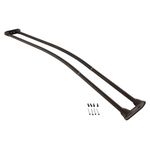 KINGSTON BRASS CCD2175 Adjustable 60" to 72" Double Curved Stainless Steel Shower Curtain Rod, Oil Rubbed Bronze