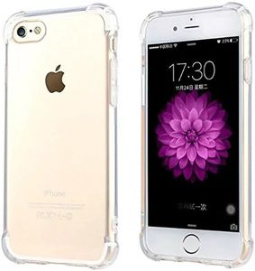 Shockproof Tough iPhone 5 SE 6S 8/7 Plus X Soft Gel Clear Case Cover for Apple (iPhone 6 | 6S, Clear)