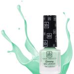 SAGE BEAUTY Gloss Touch Nail Paint Mint Green, Quick Drying Nail Polish, Glossy Gel Finish Nail Kit, Highly Pigmented & Long Lasting Enamel, Chip Resistance Gift Everyday Use