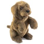 Folkmanis Puppets Sitting Dog Hand Puppet, Brown