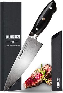 AIRENA Coltello da Chef, Coltelli da Cucina Professionali da 8 "- Acciaio inossidabile Tedesco - Affilatissimo - Resistente Macchie e alla Corrosione - Ideale per la cucina Domestica e il Ristorante