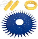 4 Pieces Pool Cleaner Replacements Include W70329 Finned Seal Disc Skirt & W69698 Pool Cleaner Diaphragms & W70327 Foot Pad Compatible with Zodiac Baracuda G2 G3 G4, Replace W72855 W69721 W46666