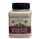 Himalayan Black Rock Salt (Kala Namak) - Extra Fine Grind, (16 oz) Large Dual Sifter Jar