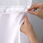 Hookless Snap-in Fabric Liner for Shower Curtains