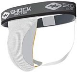 Shock Doctor Athletic Supporter with Cup Pocket, Jock Strap Protection, Youth Sizes (Cup Not Included) White