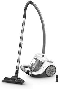Rowenta Aspirateur sans Sac, Moteur Basse consommation, Puissance 900 W, Format Compact, Haute Filtration, Rayon d'action de 7,6 m, Swift Power Cyclonic Blanc RO2917EA