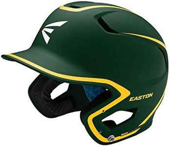 Easton | Z5 2.0 Batting Helmet | Baseball | Junior (6 1/2" - 7 1/8") | Matte Two-Tone Green/Gold