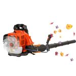 Backpack Blower, 52 CC 550 CFM Gas Leaf Blower, Adjustable Tube Backpack Blowers Gas Powered, Backpack Leaf Blower for Lawn Garden Park Care Shipping from CA