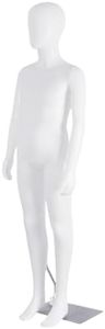 Child Mannequin Full Body, Kid Dress Form Adjustable Faceless Mannequin Torso, Detachable Manikin Body Display with Metal Base for Children 51.2 Inches