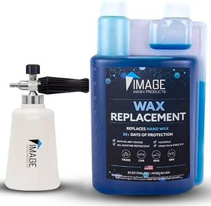 Image Wash Products Wax Replacement (Foamable) - Protectant for Any Size Vehicle. Foam On/Rinse Off (32 Fl Oz + PWFC)