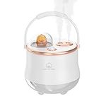 ICARERFAMILY Cool Mist Humidifier, 400ml Mini Portable Humidifier with Adjustable Double spray Personal Humidifier For Bedroom Kids Office Desktop Home, White