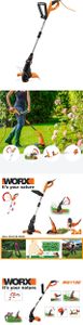 WORX Electric Grass Trimmer 550W 30cm – Corded Line Strimmer