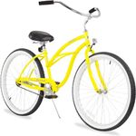 Firmstrong Urban Lady Single Speed Beach Cruiser Bicycle, 26", Yellow