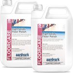 10L Aardvark High Solids Floor Polish - Medium to High Wear Durable Gloss Emulsion Surface Finish to Wooden Sealed, Cork Sealed & Lino Floors