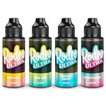 Rodeo Ultra Vape Liquid 4 x 100ml Guava Gala + Lemon Vera + Tropical Tempest + Island Pleasure Vape Juice E Liquid 70/30 Ecig Juice Cigarette Liquid Sub Ohm Flavoured E Juice E-Liquid Nicotine Free