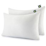 Martian Dreams LunaCore® Hybrid Pillow, Microfibre & Shredded Memory Foam Fill, Medium Firm, Hypoallergenic, 2 Pack (50x75cm), Neck & Shoulder Support