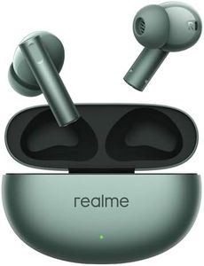 realme Buds Air 6 TWS in Ear Earbuds with 12.4 Mm Deep Bass Driver, 40 Hours Play Time, Fast Charge,50 Db ANC,Lhdc 5.0, 55 Ms Low Latency, Ip55 Dust & Water Resistant, Bluetooth V5.3 (Forrest Green)