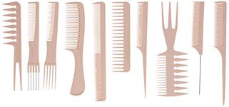 Diane D7902 Assorted Comb Kit - 10 PC Set (Bone)