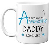 Stuff4 Daddy Mug, Dad Birthday Gifts, Fathers Day Present - This is What an Awesome Daddy Looks Like - 11oz Ceramic Dishwasher Safe Mugs, Daddy Birthday Gifts, Birthday Gifts for Dad, Dad Gifts