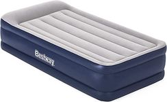 Bestway Tritech Airbed Inflatable Mattress with Built-In Fast Inflation integrated 220-240v Air Pump and Carrying Bag, Raised Height, 203 x 152 x 56cm - Queen