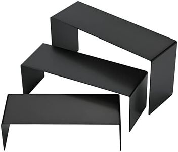 K KAIDIYIN Purse Display Stand Handbag Display Stand Black Stainless Steel Display Risers Showcase Stand Product Stand Set
