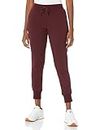 Amazon Essentials Women's Fleece Jogger Sweatpant (Available in Plus Size), Burgundy, XX-Large