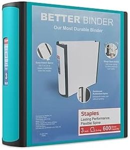 Staples 3-inch 3-Ring Better Binder, Light Blue, 2/Pack (ST55891-CCVS)