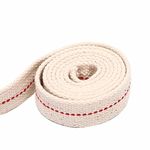 Hell Blues Lantern Wicks Oil Lamp Wick Wide 1 Inch Flat Cotton Wick with Genuine Red Stitch Replacement Wick for Candle Burners and Paraffin Oil Kerosene Based Lanterns (6 Feet)