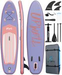 UPWELL 10’2”Inflatable Stand Up Paddle Board Premium SUP Modular Paddle Boards for Adults, Blow up Paddle Boards 6” Thick, Purple Lavender