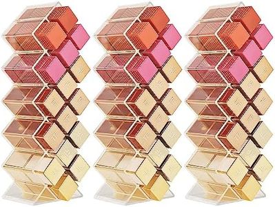 skytowards 3 PCS Organizador Pintalabios Soporte para Guardar Pintalabios Acrílico Torre de Labios Expositor de Pintalabios Soporte Cosmeticos Organizador para Lápiz Labial, Pinceles (23 * 7.5 * 6cm)