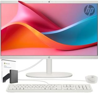 HP 22 inch All-in-One Desktop PC • Microsoft Office License Included • 64 GB RAM • 4TB Storage (2TB SSD with 2TB P-100 External Drive) • FHD Display • Intel Celeron Processor • Windows 11 Pro