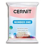 Cernit Polymer Clay - Number One Series - 56 Grams Block - Made in Belgium (English Pink)