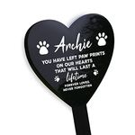 RED OCEAN Memorial Plaque For Pet Dog Personalised Grave Marker Gift Pet Memorials Stake Graveside Plaque