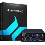 PreSonus AudioBox GO, USB-C, Audio Interface, For Music Production with Studio One DAW Recording Software, Music Tutorials, Sound Samples and Virtual Instruments