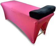 XOLLOZ Spa Bed Cover for Lash Extension Bed Lash Bed Cover - Excellent for a Lash Table or Massage Bed (Pink)